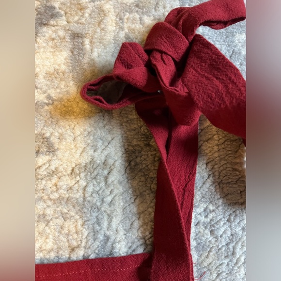 Burgundy Overall Shorts - Picture 3 of 5